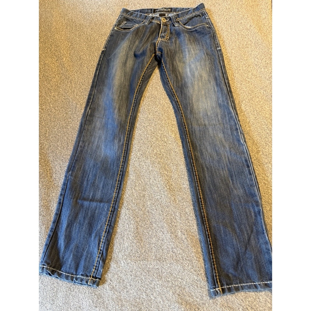 vintage southpole denim jeans - size 30 - dark blue Y2K